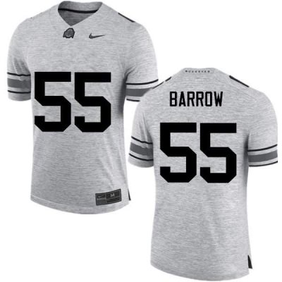Men's Ohio State Buckeyes #55 Malik Barrow Gray Nike NCAA College Football Jersey Official JEX2244BR